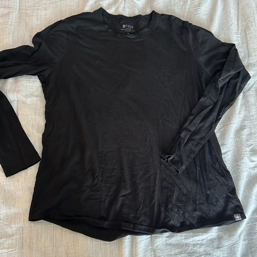 Figs women’s Black Long Sleeve Shirt